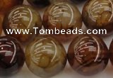 CAG6050 15.5 inches 18mm round dragon veins agate beads