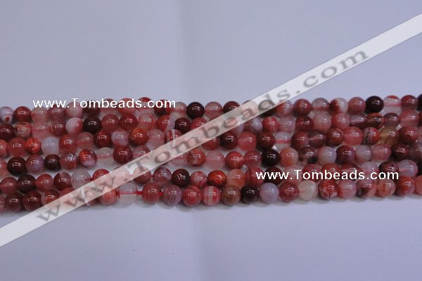 CAG6111 15.5 inches 6mm round south red agate gemstone beads