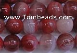 CAG6112 15.5 inches 8mm round south red agate gemstone beads