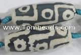 CAG6215 15 inches 15*40mm rice tibetan agate gemstone beads