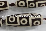 CAG6217 15 inches 15*40mm rice tibetan agate gemstone beads