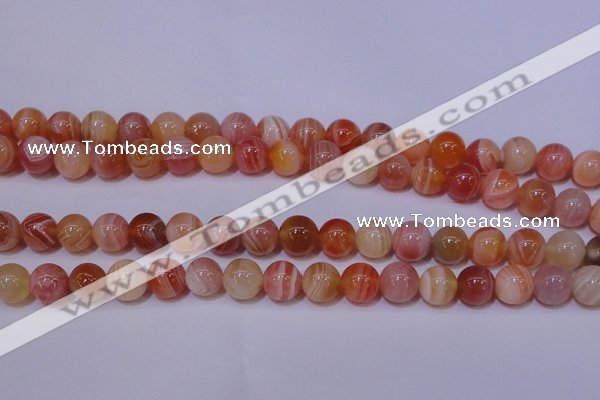 CAG6342 15 inches 8mm round red botswana agate beads wholesale