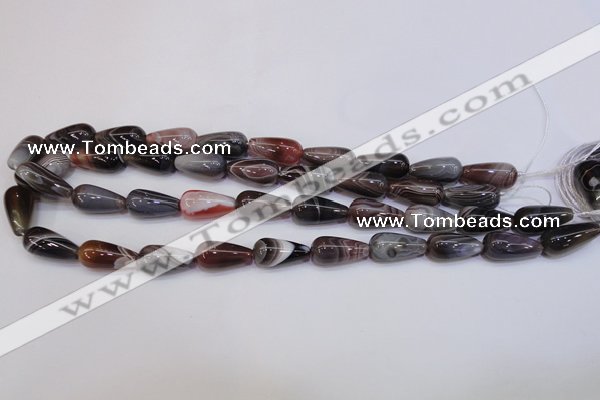 CAG6346 15 inches 10*20mm teardrop botswana agate beads