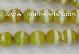 CAG6355 15 inches 10mm faceted round tibetan agate gemstone beads