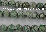 CAG6410 15 inches 10mm faceted round tibetan agate gemstone beads