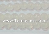 CAG6501 15.5 inches 6mm round Brazilian white agate beads
