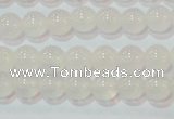 CAG6501 15.5 inches 6mm round Brazilian white agate beads