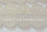 CAG6504 15.5 inches 12mm round Brazilian white agate beads