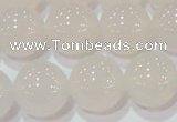 CAG6506 15.5 inches 16mm round Brazilian white agate beads