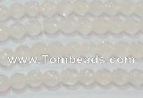 CAG6510 15.5 inches 4mm faceted round Brazilian white agate beads