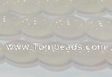 CAG6525 15.5 inches 8*12mm rice Brazilian white agate beads