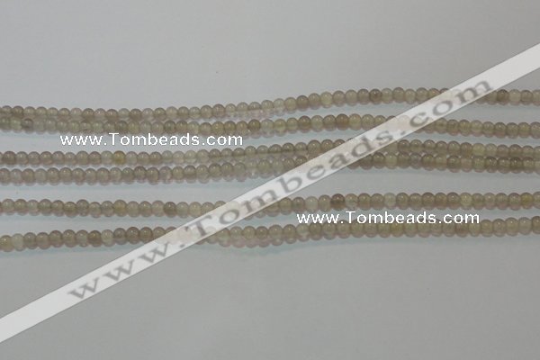 CAG6530 15.5 inches 3mm round Brazilian grey agate beads