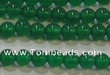 CAG6603 15.5 inches 4mm round green agate gemstone beads