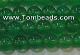 CAG6604 15.5 inches 6mm round green agate gemstone beads