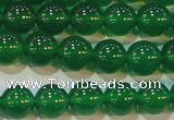 CAG6605 15.5 inches 8mm round green agate gemstone beads