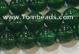 CAG6606 15.5 inches 10mm round green agate gemstone beads