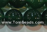 CAG6609 15.5 inches 16mm round green agate gemstone beads