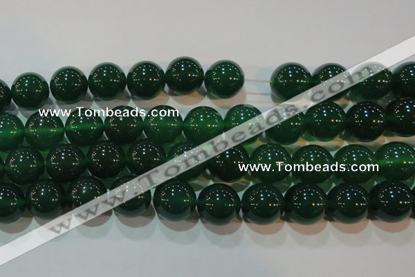 CAG6609 15.5 inches 16mm round green agate gemstone beads