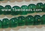 CAG6628 15.5 inches 8*13mm peanut-shaped green agate gemstone beads