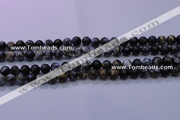 CAG6651 15.5 inches 6mm round blue ocean agate gemstone beads