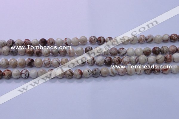 CAG6660 15.5 inches 4mm round Mexican crazy lace agate beads