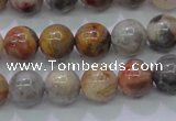 CAG6670 15.5 inches 4mm round natural crazy lace agate beads