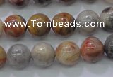 CAG6672 15.5 inches 8mm round natural crazy lace agate beads