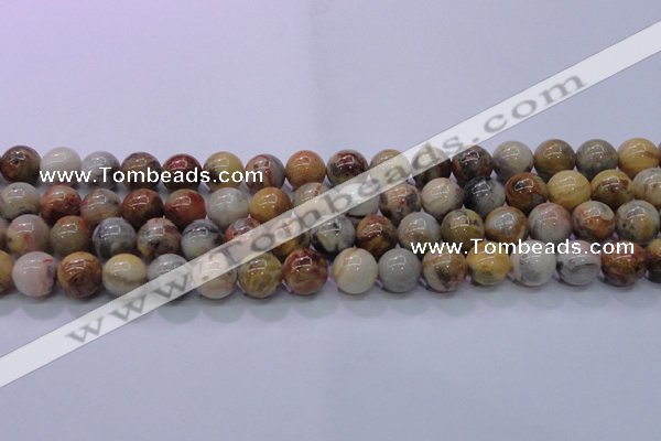 CAG6673 15.5 inches 10mm round natural crazy lace agate beads