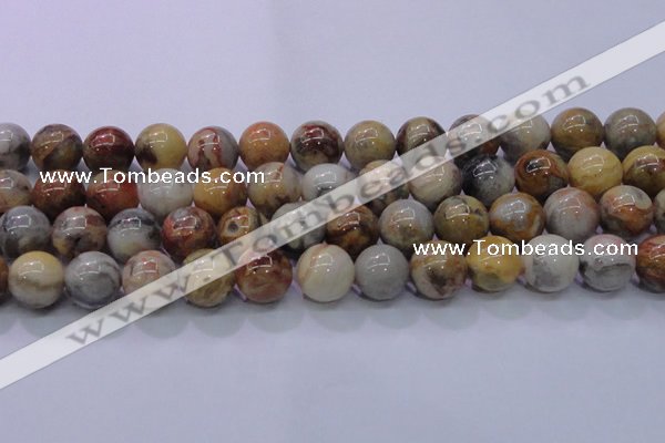 CAG6676 15.5 inches 16mm round natural crazy lace agate beads