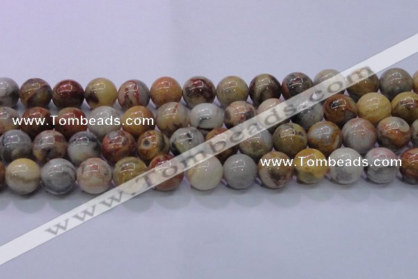 CAG6677 15.5 inches 18mm round natural crazy lace agate beads