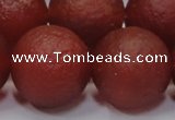 CAG6705 15 inches 18mm round red pilates agate beads