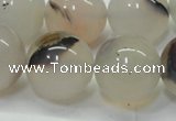 CAG6764 15 inches 14mm round Montana agate beads wholesale