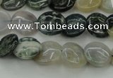 CAG6770 15.5 inches 12mm flat round Indian agate beads wholesale