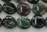 CAG6771 15.5 inches 14mm flat round Indian agate beads wholesale