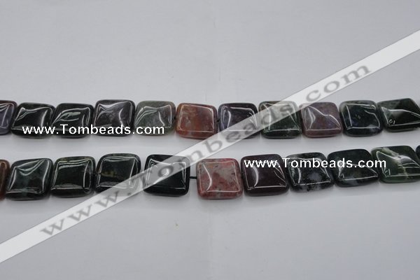 CAG6779 15.5 inches 14*14mm square Indian agate beads wholesale