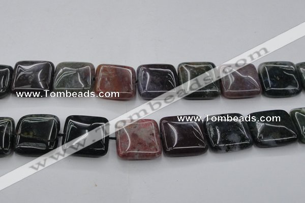 CAG6782 15.5 inches 20*20mm square Indian agate beads wholesale