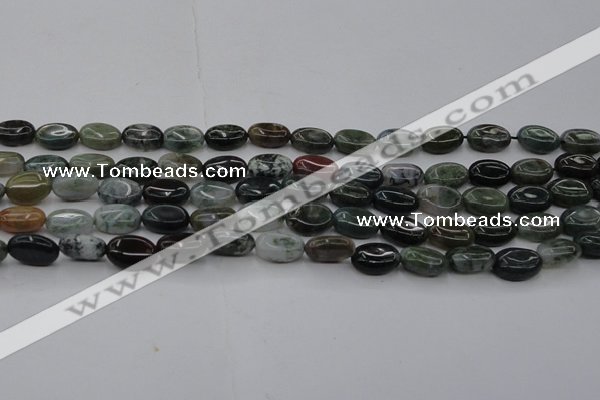 CAG6788 15.5 inches 8*10mm oval Indian agate beads wholesale