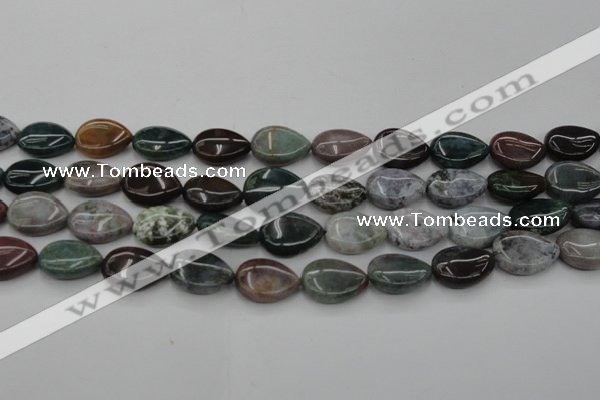 CAG6803 15.5 inches 13*18mm flat teardrop Indian agate beads