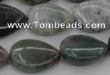 CAG6804 15.5 inches 15*20mm flat teardrop Indian agate beads