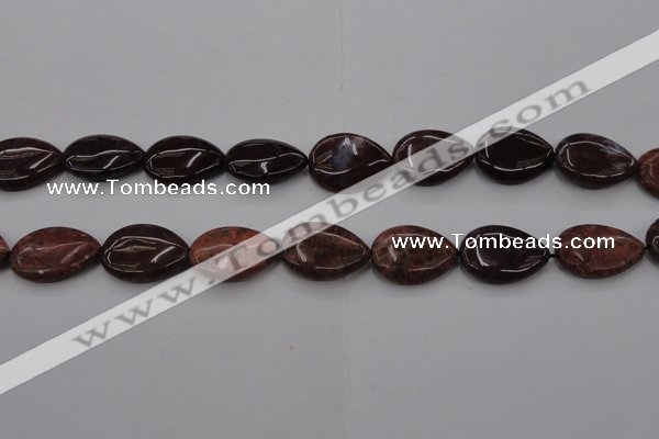 CAG6807 15.5 inches 18*25mm flat teardrop Indian agate beads