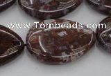 CAG6808 15.5 inches 22*30mm flat teardrop Indian agate beads