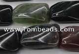 CAG6810 15.5 inches 16*22mm twisted rectangle Indian agate beads