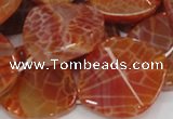 CAG683 15.5 inches 30*35mm freeform natural fire agate beads