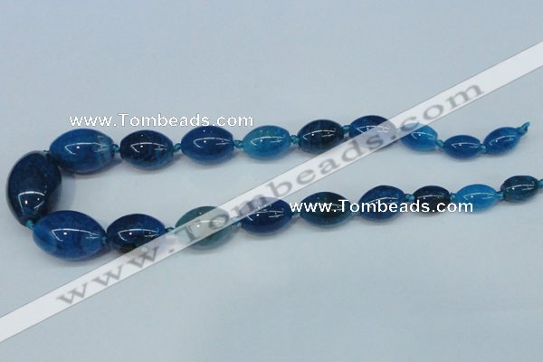 CAG6864 15.5 inches 10*14mm - 20*30mm rice dragon veins agate beads