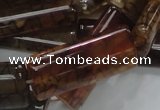 CAG689 15.5 inches 15*35mm rectangle dragon veins agate beads