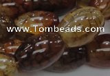 CAG700 15.5 inches 18*25mm rice dragon veins agate beads wholesale