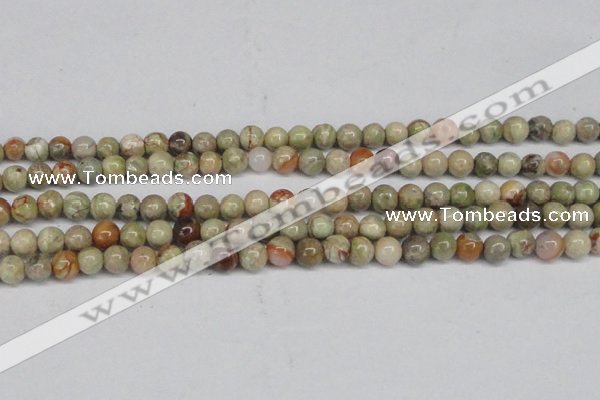 CAG7001 15.5 inches 6mm round ocean agate gemstone beads