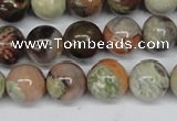 CAG7003 15.5 inches 10mm round ocean agate gemstone beads