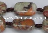 CAG7031 15.5 inches 15*20mm rectangle ocean agate gemstone beads