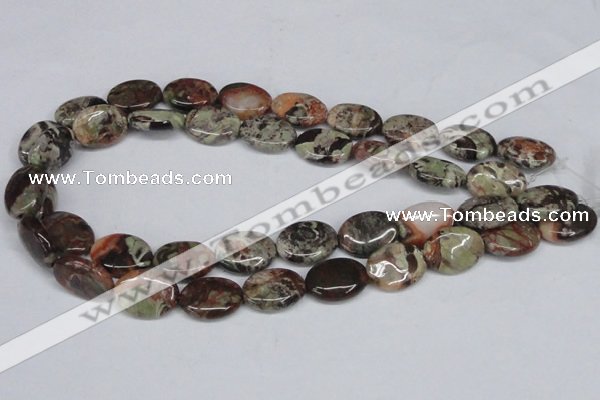 CAG7039 15.5 inches 15*20mm oval ocean agate gemstone beads